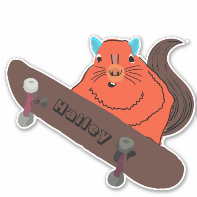 Naughty Squirrel #232 Hailey Skateboarding (Front)