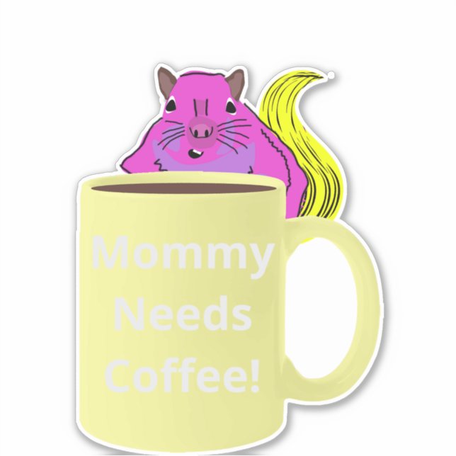 Naughty Squirrel #234 Coffee Cup (Front)
