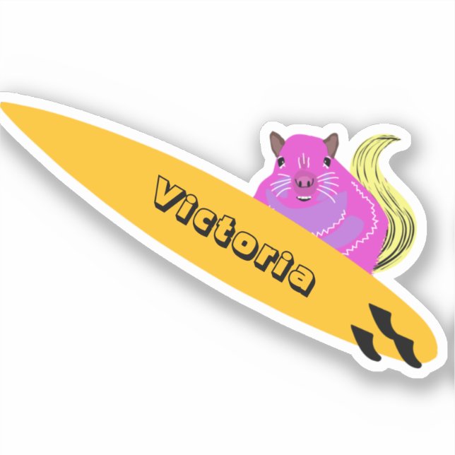 Naughty Squirrel #2415 Surfing (Front)