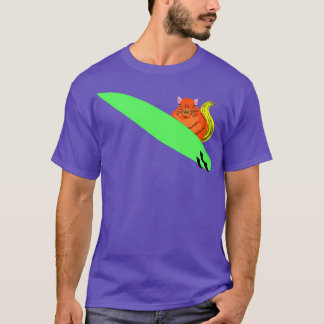 Naughty Squirrel 254 Surfing T-Shirt
