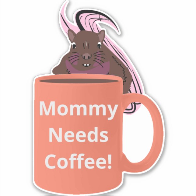 Naughty Squirrel #259 Coffee Cup (Front)
