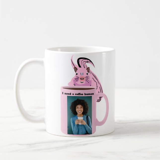 Naughty Squirrel #270 Coffee Human Mug (Left)