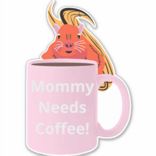 Naughty Squirrel #306 Coffee Cup