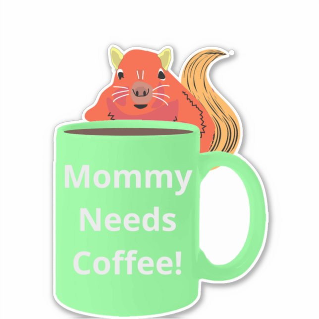 Naughty Squirrel #356 Coffee Cup (Front)