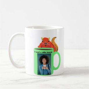 Naughty Squirrel #356 Coffee Human Mug