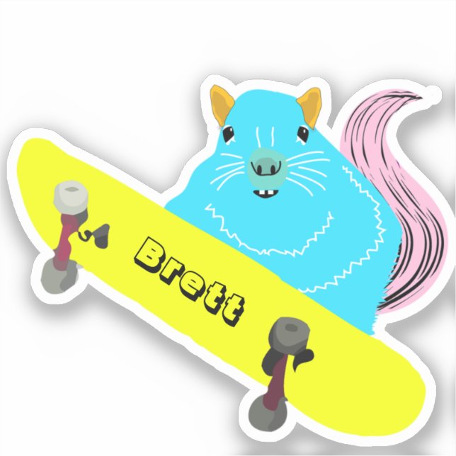 Naughty Squirrel #388 Brett Skateboarding (Front)