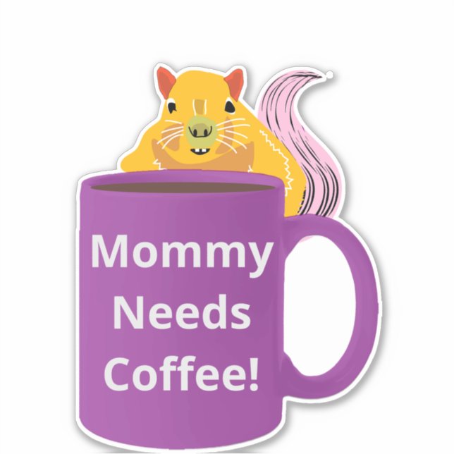 Naughty Squirrel #411 Coffee Cup (Front)