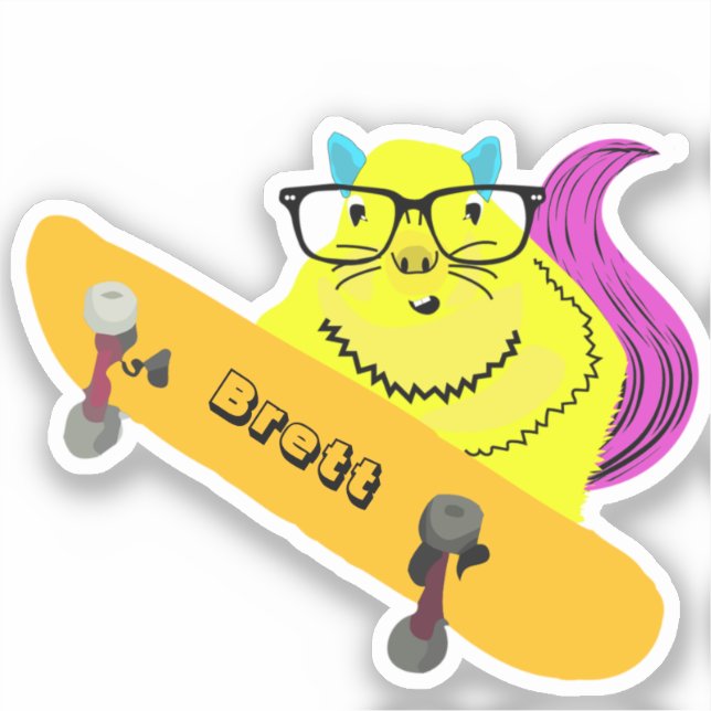 Naughty Squirrel #434 Brett Skateboarding (Front)