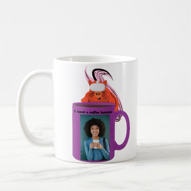 Naughty Squirrel #469 Coffee Human Mug (Left)