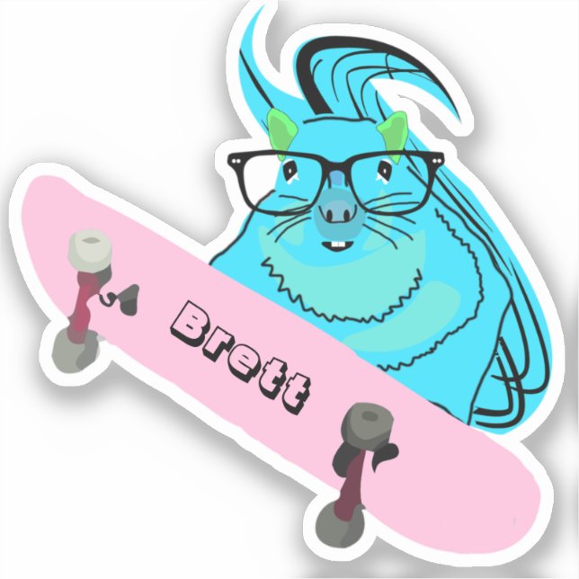 Naughty Squirrel #501 Brett Skateboarding (Front)