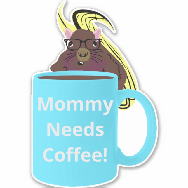 Naughty Squirrel #524 Coffee Cup (Front)