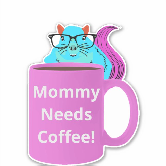 Naughty Squirrel #528 Coffee Cup (Front)