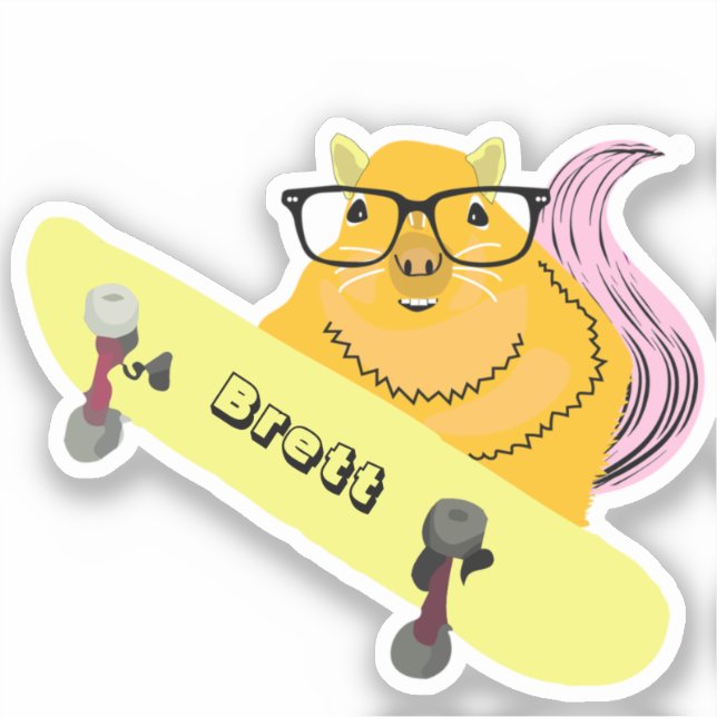 Naughty Squirrel #535 Brett Skateboarding (Front)