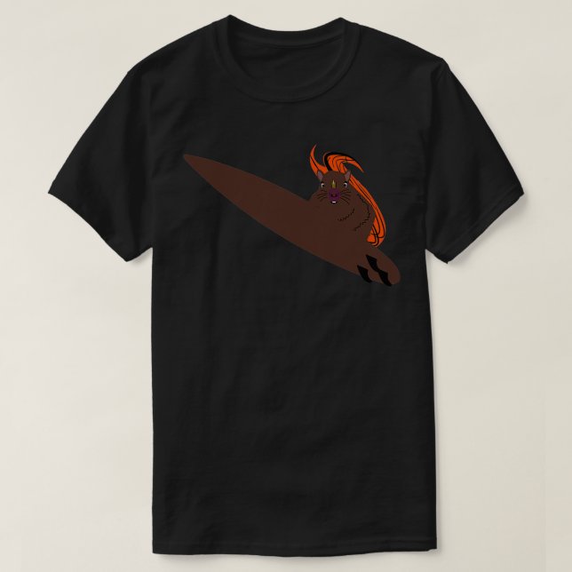 Naughty Squirrel 749 Surfing T-Shirt (Design Front)