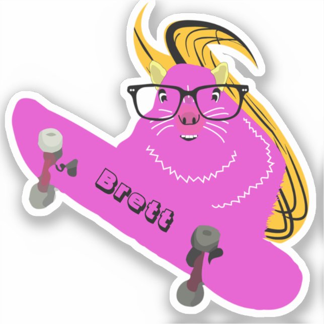 Naughty Squirrel #807 Brett Skateboarding (Front)