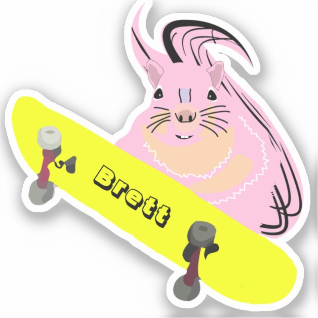 Naughty Squirrel #936 Brett Skateboarding (Front)