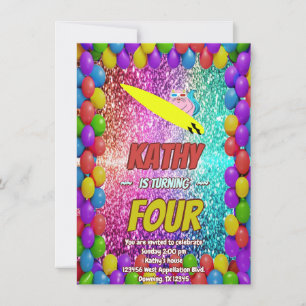 Naughty Squirrel Fun Birthday Cheeky party invite