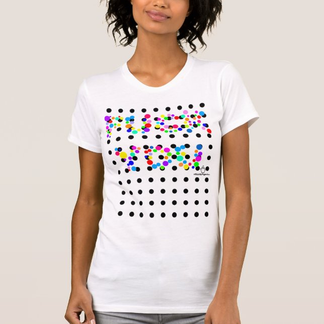 Naughty Tee for colourblind Girls (Front)