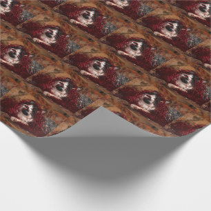 Naughty tuxedo kitty Christmas Wrapping Paper