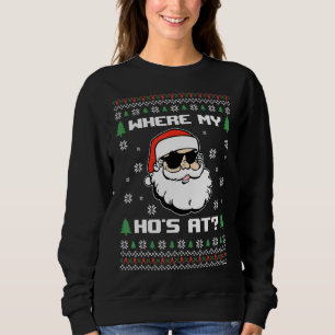 Naughty Ugly Christmas Sweater Funny Adult Where S