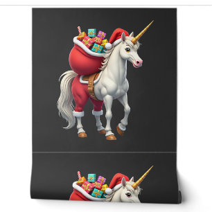 Naughty Unicorn Pun Funny Family Christmas Morning Wallpaper