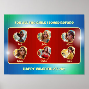 Naughty Valentine's Day Card for a Bachelorette Poster