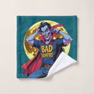 Naughty vampire wash cloth
