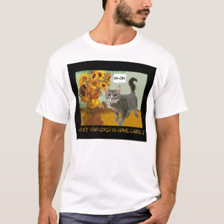 Naughty Van Gogh Cat 3 T-Shirt