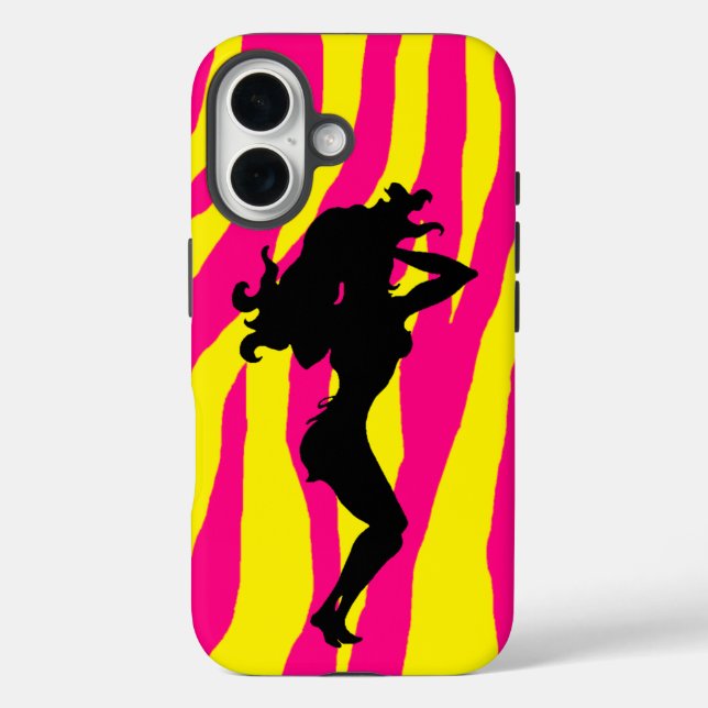 Naughty Waitress Silhouette Case-Mate iPhone Case (Back)