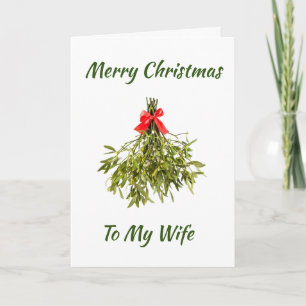 **NAUGHTY WIFE** LOVE AT CHRISTMAS HOLIDAY CARD