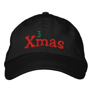 Naughty Xmas Embroidery Embroidered Hat