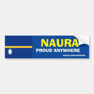 NAURA PROUD ANYWHERE BUMPER STICKER