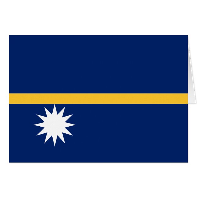 Nauru Flag (Front Horizontal)