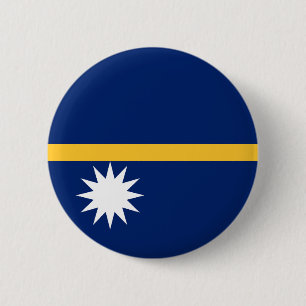 Nauru Flag 6 Cm Round Badge