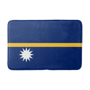 Nauru Flag Bath Mat