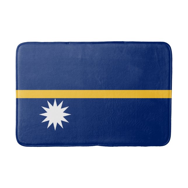 Nauru Flag Bath Mat (Front)