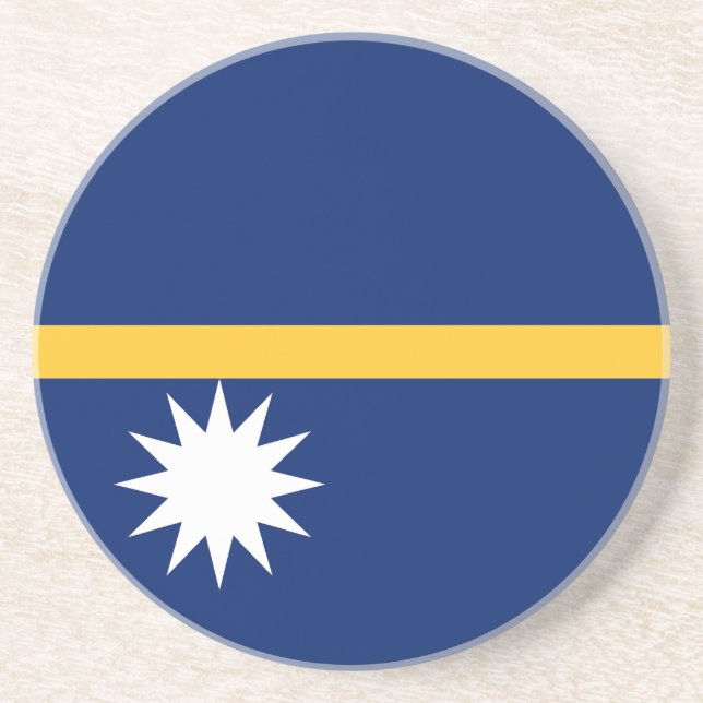 Nauru Flag Coaster (Front)