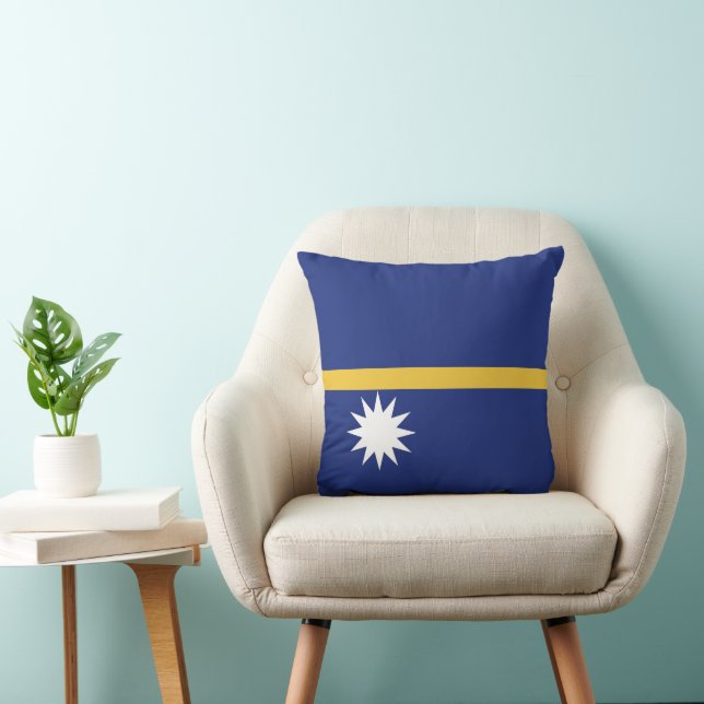 Nauru flag cushion (Chair)