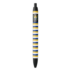 Nauru Flag Cute Patriotic Black Ink Pen
