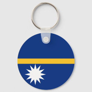 Nauru Flag Key Ring