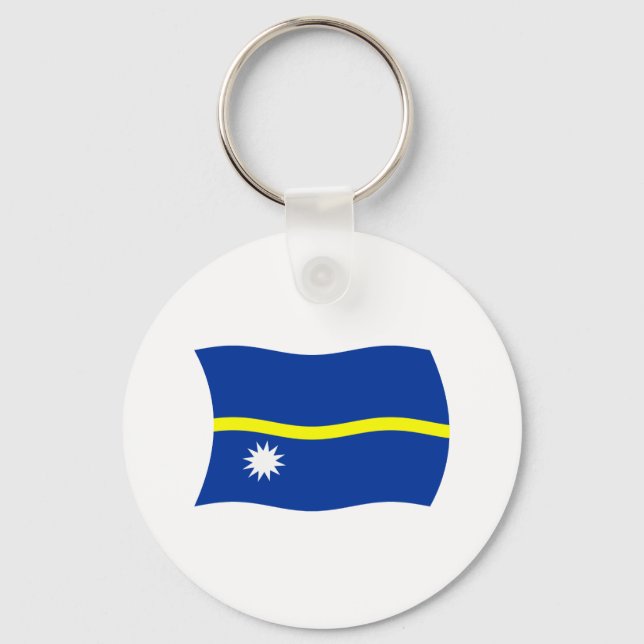 Nauru Flag Keychain (Front)