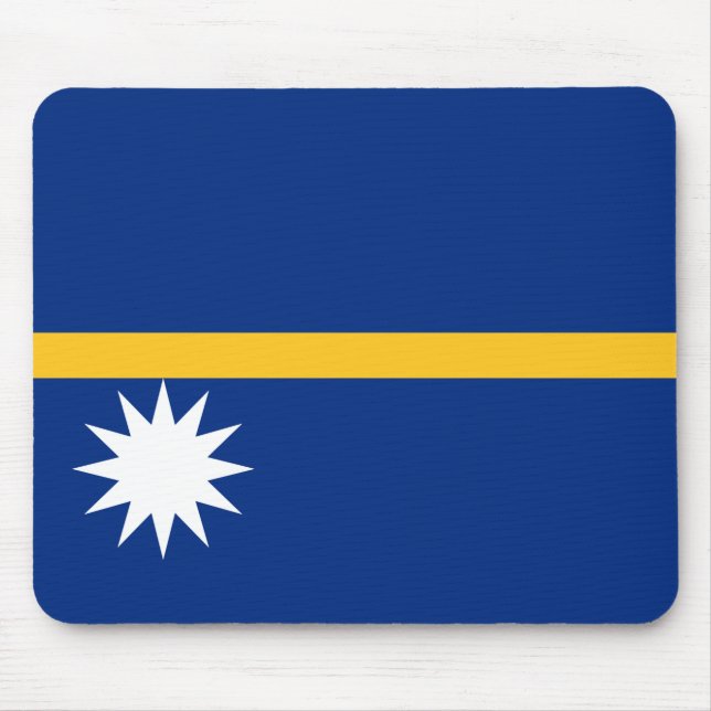 Nauru Flag Mouse Pad (Front)