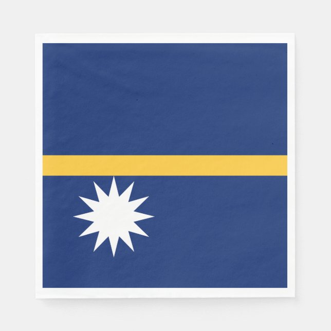 Nauru Flag Napkin (Front)