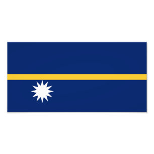 Nauru Flag Photo Print