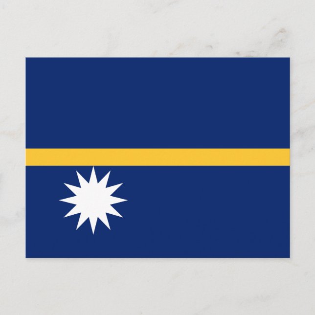 Nauru Flag Postcard (Front)