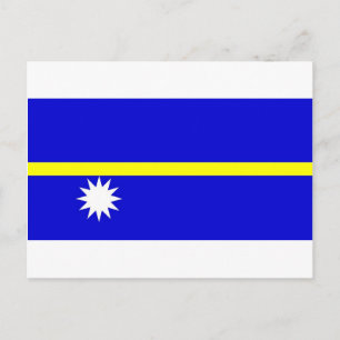 Nauru flag postcard