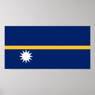 Nauru Flag Poster