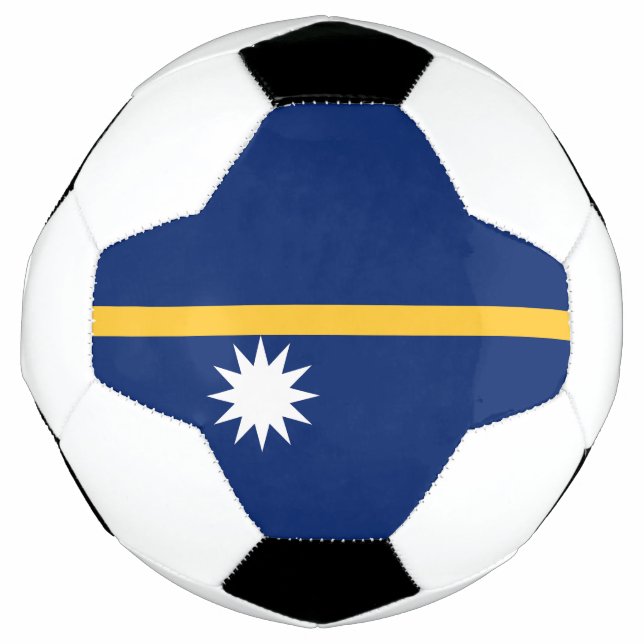 Nauru Flag Soccer Ball (Front)