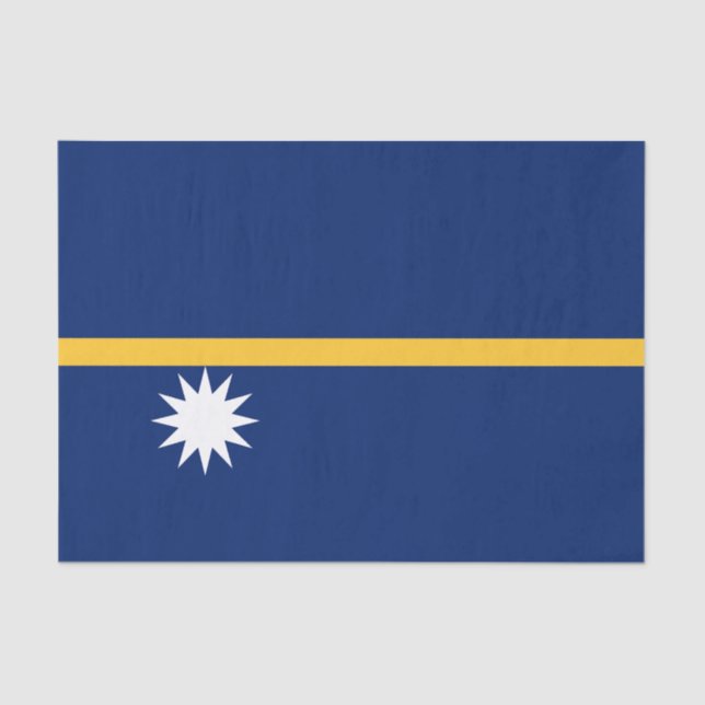 Nauru Flag Tissue Paper (Front)