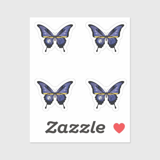 Nauru Swallowtail Butterfly Flag (Sheet)